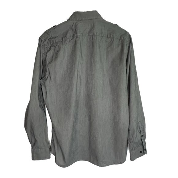 Banana Republic Blue Patterned Men's Button Down Shirt, M 15-15.5, Pre-owned - Picture 4 of 7